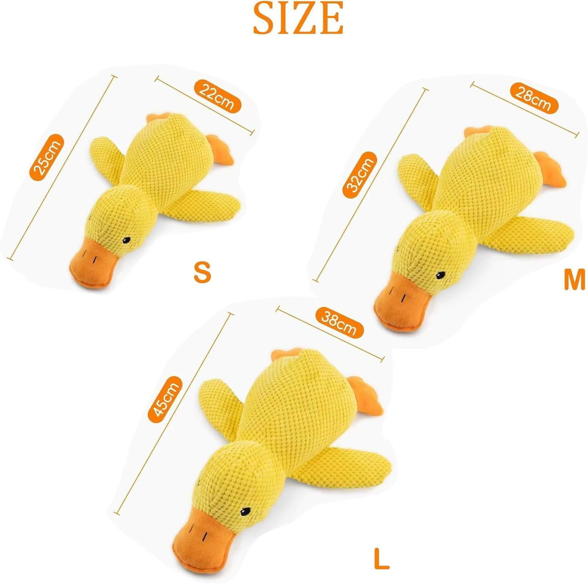 Jouet en peluche résistant pour chien – Canard, Os & Carotte