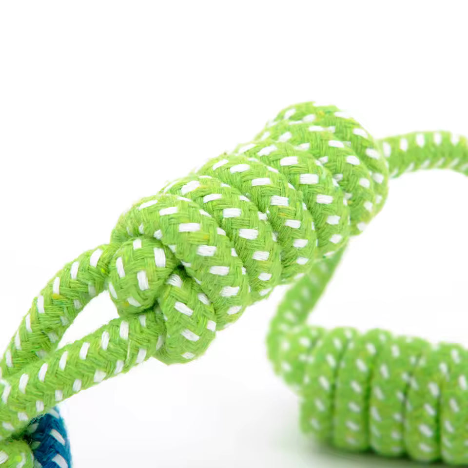Jouet balle à nœud en coton pour chien – Hoopet